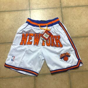 Brand New NBA New York Knicks Embroidered Shorts